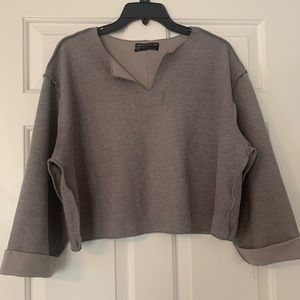 UO Jax Inside Out Notch Neck Top